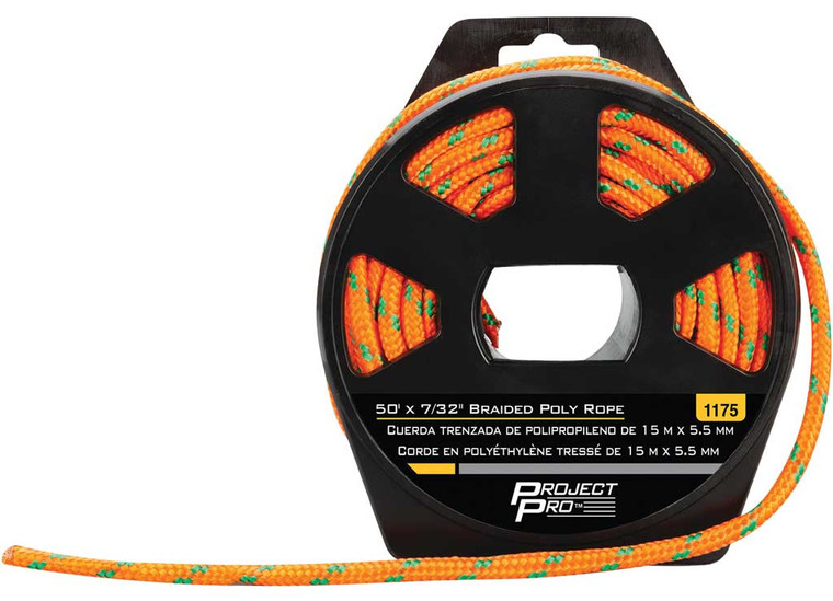 Performance Tool - Braided Poly Rope 50ft X 7/32in - 1175