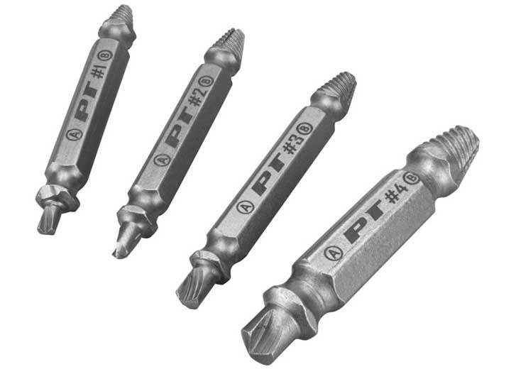 Performance Tool - Xtrax Screw Remover Set 4 Pc - W491