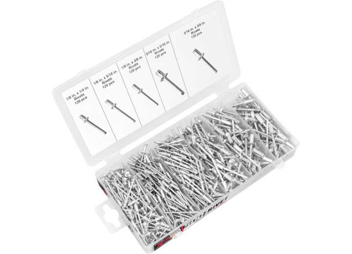 Performance Tool - 500 Pc Rivet Assortment Set - W5228