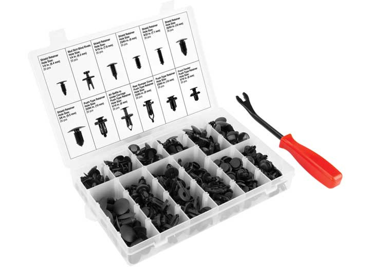 Performance Tool - Performance Tool 240pc Push Pin Retainer & Tool - W5259