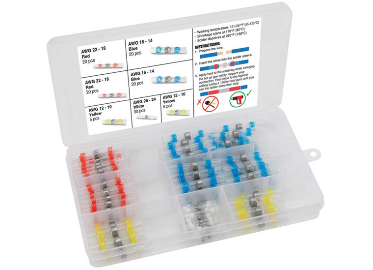 Performance Tool - Heat Shrink Solder Connectors 120 Pcs - W5290