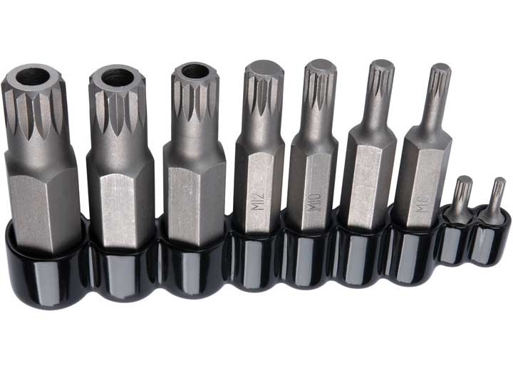 Performance Tool - 9 Pc Master Triple Square Bit Set - W86024