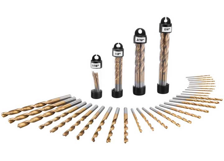Performance Tool - 30 Pc Titanium Drill Bit Set - W9009