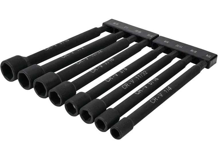 Performance Tool - Sae Magnetic Nut Driver Bit Set 8 Pcs - W9064