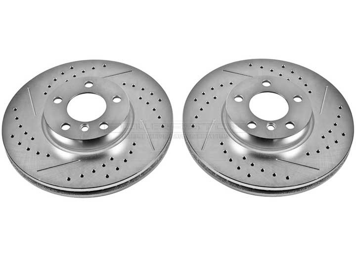Powerstop - Evolution Drilled & Slotted Rotors - EBR852XPR