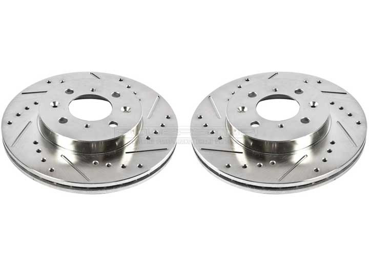 Powerstop - Evolution Drilled & Slotted Rotors - JBR522XPR