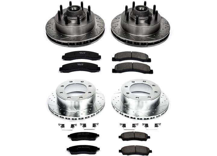 Powerstop - Front & Rear 1 Click Brake Kit W/ Hardware - K1393