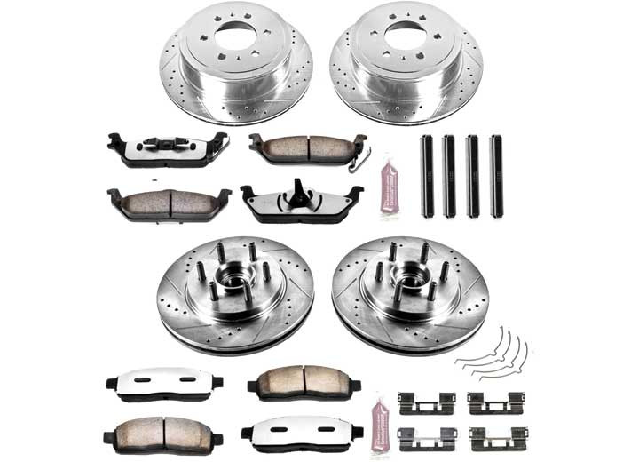 Powerstop - Front & Rear Truck And Tow Brake Kit - K1940-36
