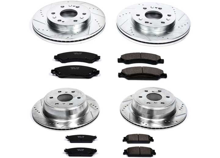 Powerstop - Front & Rear 1 Click Brake Kit W/ Hardware - K2068
