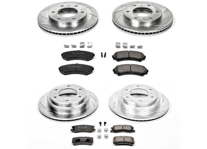 Powerstop - Front & Rear 1 Click Brake Kit W/ Hardware - K2755