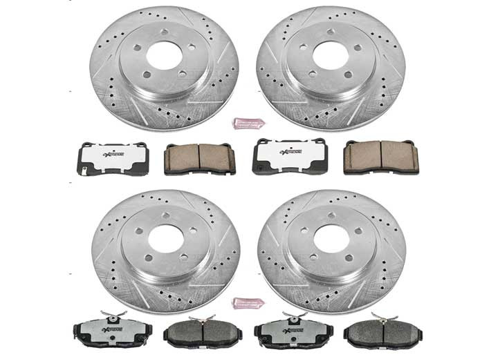 Powerstop - Front & Rear Street Warrior Brake Kit - K4148-26
