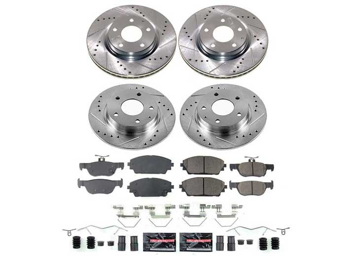 Powerstop - 20192023 Mazda 3 Front And Rear Z23 Evolution Brake Kit - K8813