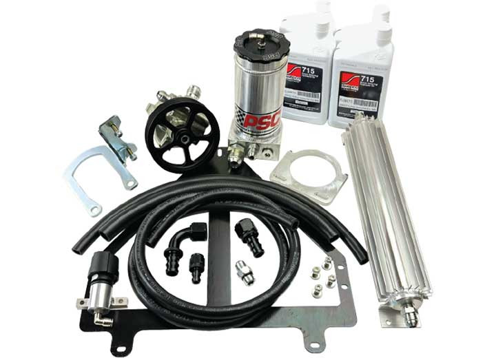 PSC Motorsports - 9506 Jeep 2.5l/4.0l Full Hydraulic Power Steering Pump And Remote Reservoir Kit - PK40JP2-FH