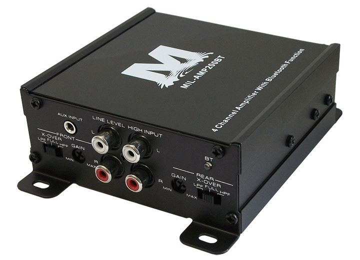 ProSpec Electronics - 4x 45w Peak Four Channel Marine Amplifier With Bluetooth - MIL-AMP200BT