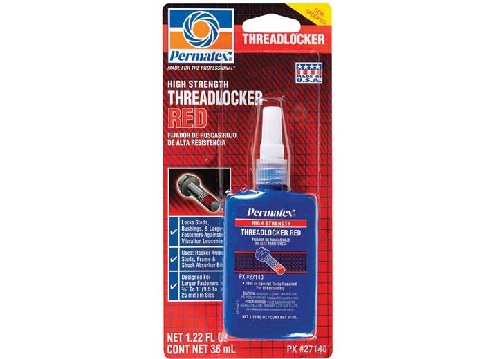 Permatex - High Strength Threadlocker Red 36ml Bottle - 27140
