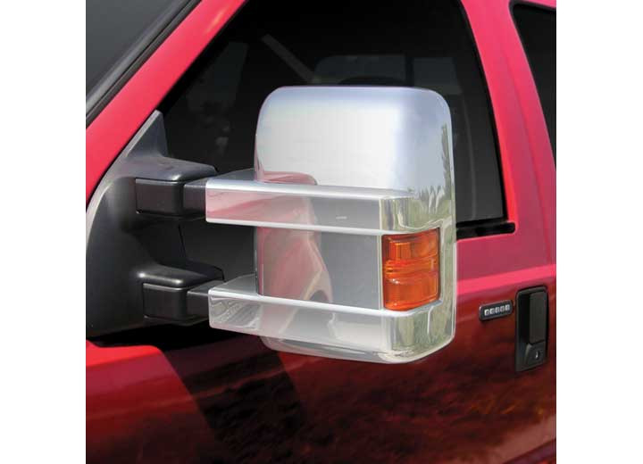 Putco - 0816 F250/f350/0815 F450/f550 Super Duty W/turn Signal Chrome Mirror Overlays - 400123