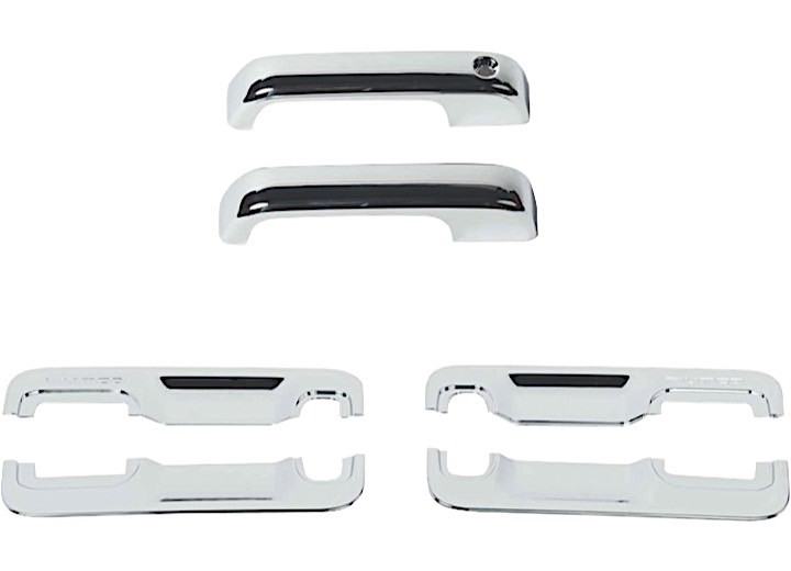Putco - 1520 F150/17c F250/f350 Super Duty 2dr Deluxe Chrome Door Handle Covers W/driver Keyhole - 401066