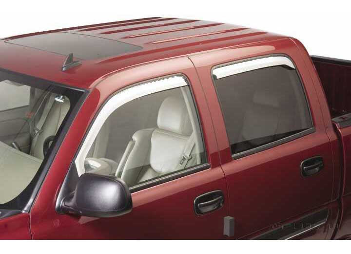 Putco - 0006 Escalade/0104 Silverado/sierra/0206 Yukon Xl 2pc Inchannel Chrome Side Window Visors - 480010