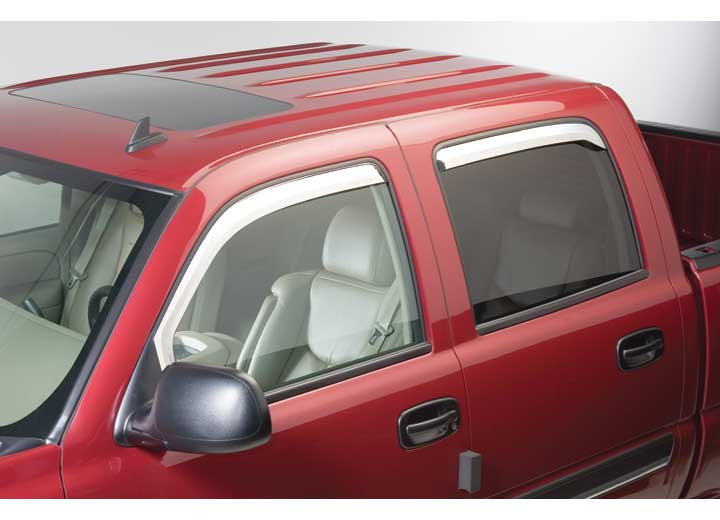 Putco - 0918 Ram 1500/10c Ram 2500/3500 2pc Fronts Only(not Regular Cab) Element Chrome Window Visors - 480138