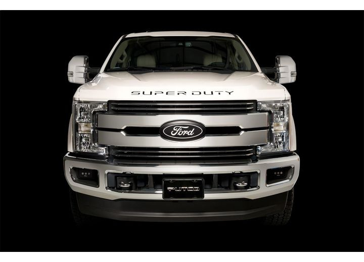 Putco - 1719 F250/f350/1718 F450 Super Duty Stamped Black Platinum Tailgate/rear Ford Lettering Emblems - 55552BPFD