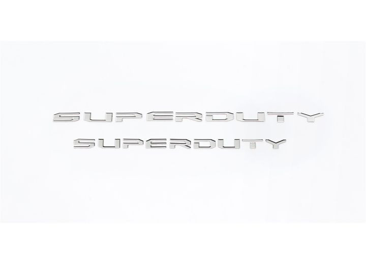 Putco - 1719 F250/f350/1718 F450 Super Duty Stamped Stainless Steel Tailgate/rear Ford Lettering Emblems - 55552FD