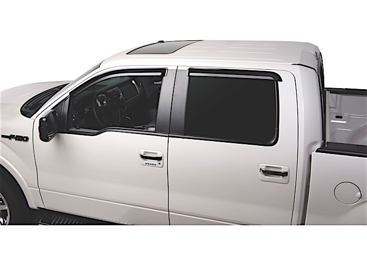 Putco - 1114 F150 Crew Cab Tape On Application Element Tinted Window Visors - 580153