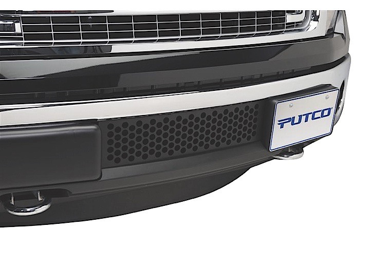 Putco - 1114 F150 Ecoboost Stainless Black Punch Grille W/o Heater Plug - 88182