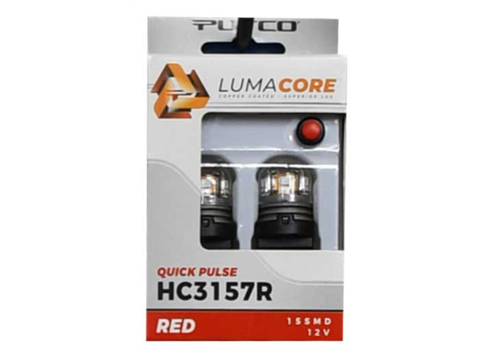 Putco - Lumacore 3157 Red  Pair (x3 Strobe With Bright Stop) - HC3157R