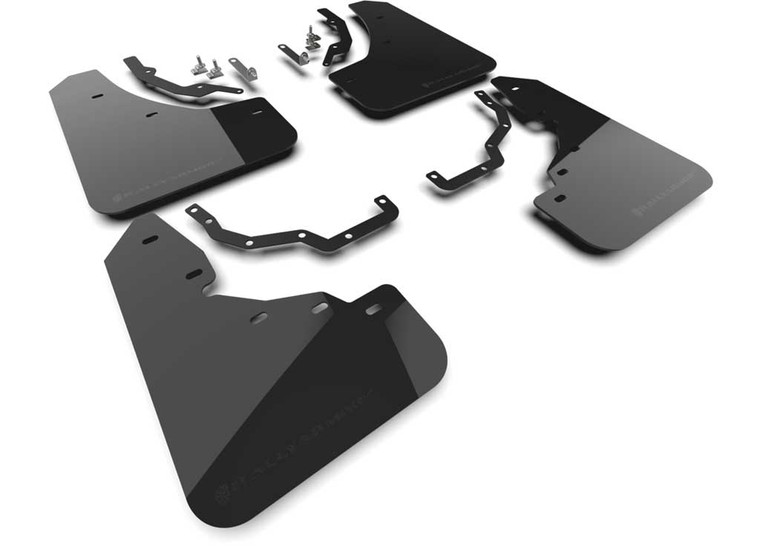 Rally Armor - 24c Lexus Gx 550 Luxury & Premium Black Mud Flap/metallic Black Logo - MF162-UR-BLK-MBK