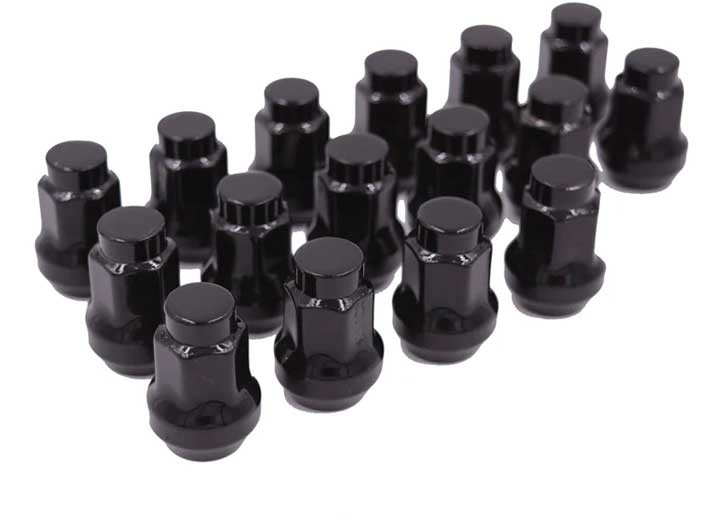 Raceline - 16 Pack Atv/utv Lugs 3/8in X 24mm (14mm Hex Conical) Black - ALUGB-13BX