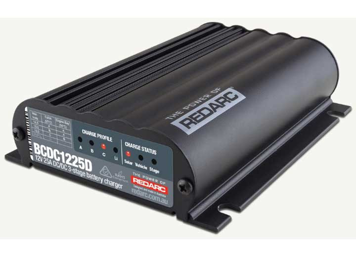 Redarc - 12v 25a Smart Start Dc/dc Dual Input Battery Charger - BCDC1225D