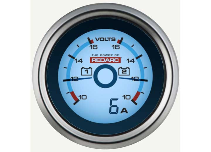 Redarc - Dual Battery Voltage Gauge - G52-VVA