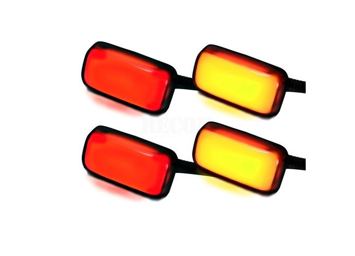 Recon - 15c Silverado/sierra Dually Fender Lights 4pc Red/amber - 264138BK