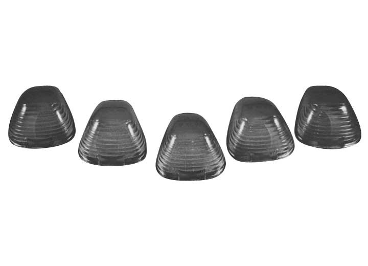 Recon - 9916 F250/f350/f450/f550 (5pc) Smoked Lens W/amber Xenon Complete Cab Light Kit - 264142BK