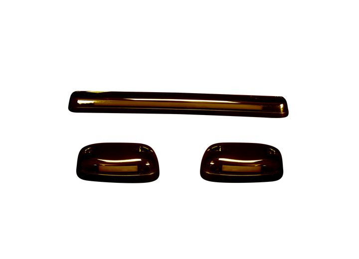 Recon - 0713 Silv/sierra Hd(3pc Set)amb Cab Roof Light Lens W/amb Highpwr Oled Barstyle Led - 264156AMHP