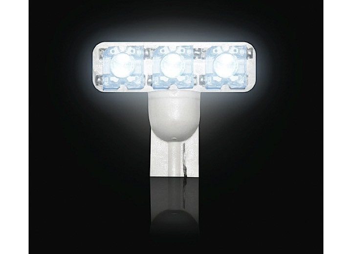Recon - 194 T10 Highpower 1watt Led Bulb  White (6 Leds On Each Bulb) One Bulb Per Package - 264180WH