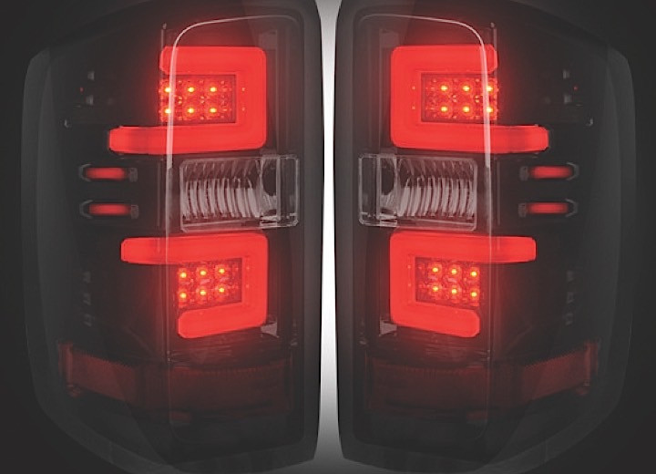 Recon - 1418 Silv 1500/1419 Silv 2500/3500/1519 Sierra 2500/3500(dually) Led Tail Lts - 264238BK