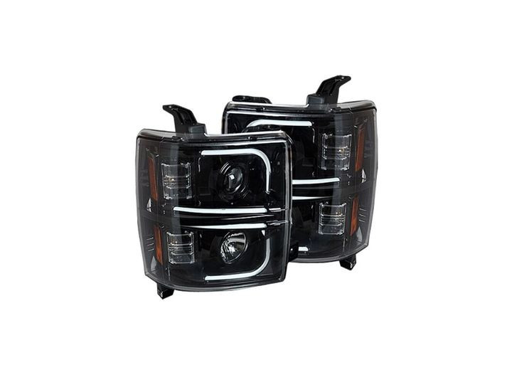 Recon - 1519 Silverado 2500/3500 Hd(3rd Gen)projector Headlights Smoked/black Drive/pas - 264296BKC