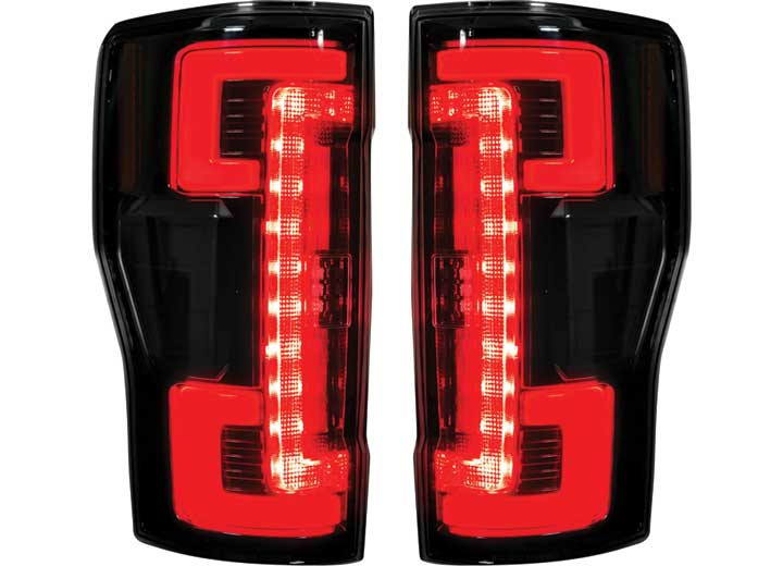 Recon - 2022 F250/f350/f450/f550 Superduty Tail Lights Smoked Lens - 264399BK