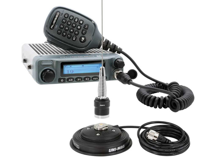 Rugged Radios - Radio Kit Rugged G1 Adventure Series Waterproof Gmrs Mobile Radio W/antenna - RK-G1