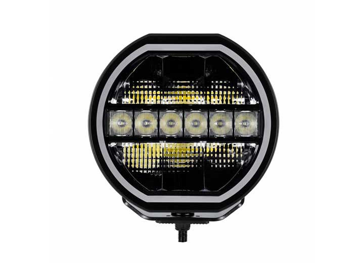 Go Rhino - 9in Blackout Series Maxline Hi/low Beam W/multi Daytime Running Light Blk - 751440911CRS