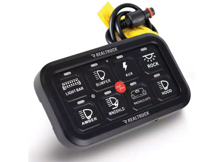 Go Rhino - Universal Rgb/bluetooth 8 Channel Switch Controller Without Rf Control - 758CHSCRBT