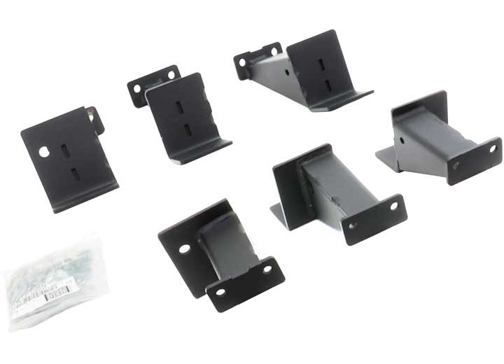 Go Rhino - 0718 Wrangler Jku Frame Slider (mounting Brackets Only) Textured Black - FSD4505TK