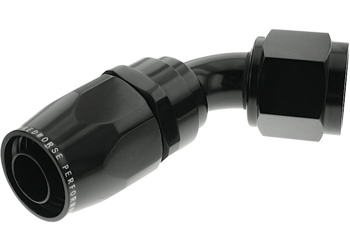 Red Horse Performance - 08 60 Degree Female Aluminum Hose End  Black - 1060-08-2