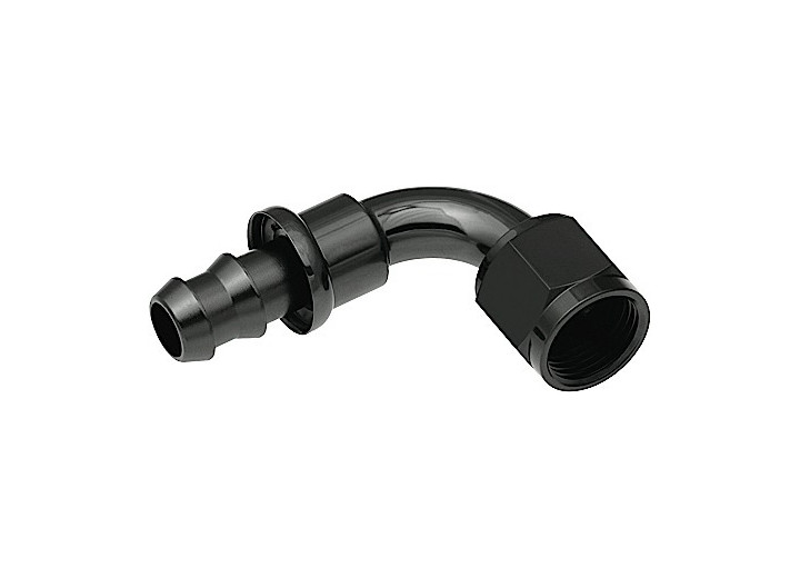 Red Horse Performance - 06 90 Degree An/jic Hose End Push Lock  Black - 69551