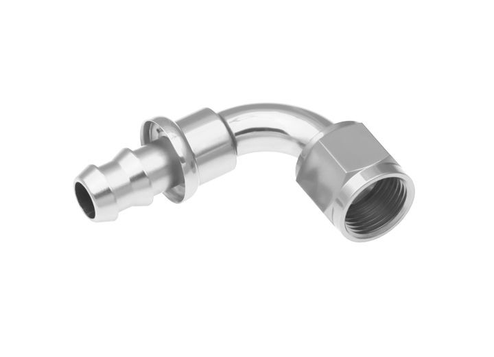 Red Horse Performance - 06 90 Degree An/jic Push Lock Hose End  Clear - 69554