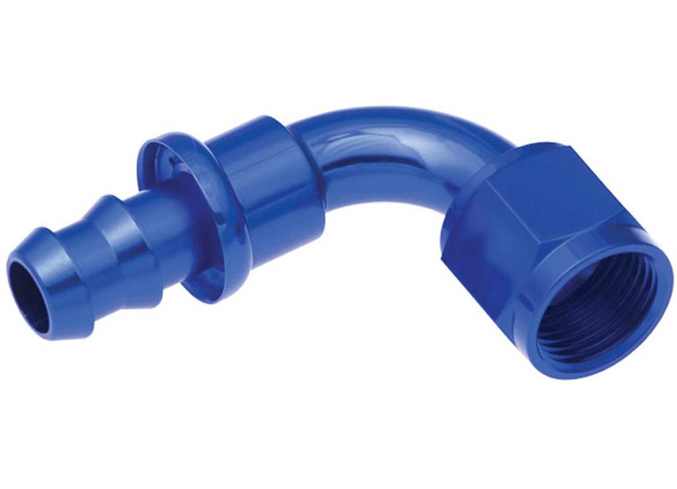 Red Horse Performance - 16 An 90 Degree Push Lock Hose Endblue - 2090-16-1