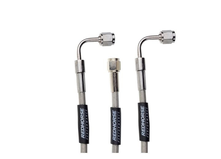 Red Horse Performance - Straight 3 To 90 Degree 3 20in Pre Assembled Brake Line - 544292