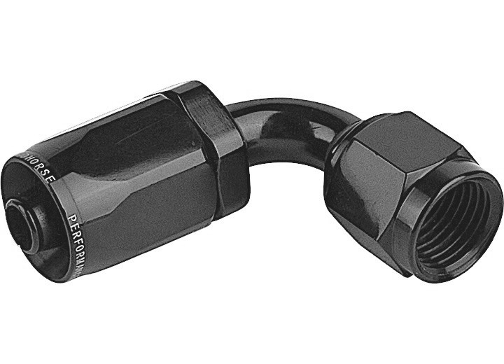 Red Horse Performance - 06 90 Degree Female Aluminum Hose End  Black - 1530521