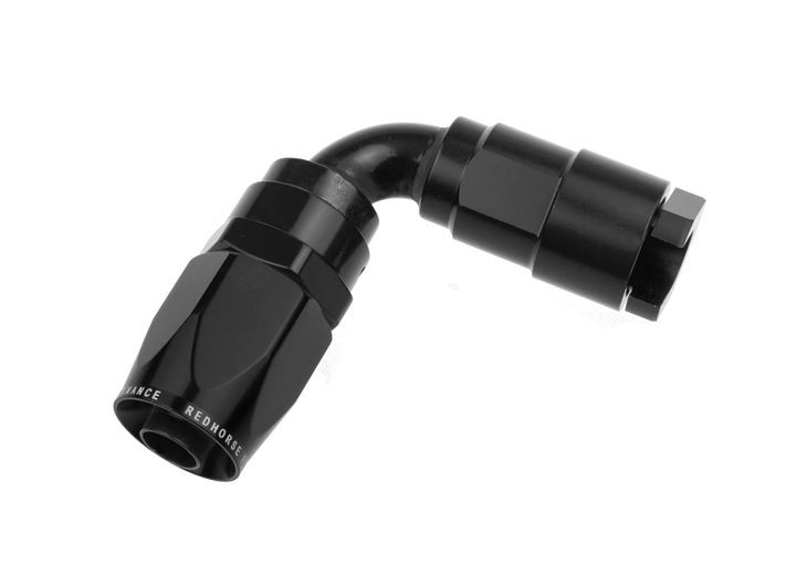 Red Horse Performance - 06 To 5/16 Sae Quick Disconnect Female 90 Deg  Black - 8090-06-05-2